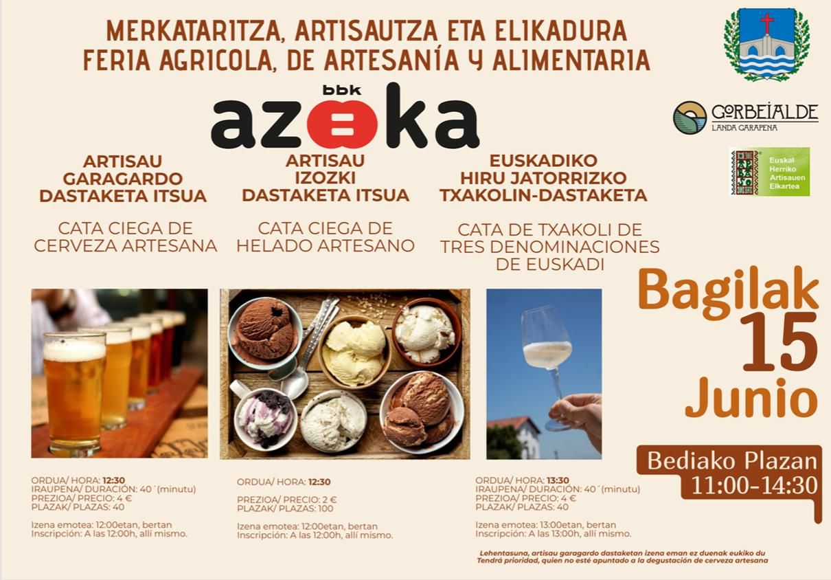 En esta edición las catas serán de cerveza, helado y txakoli