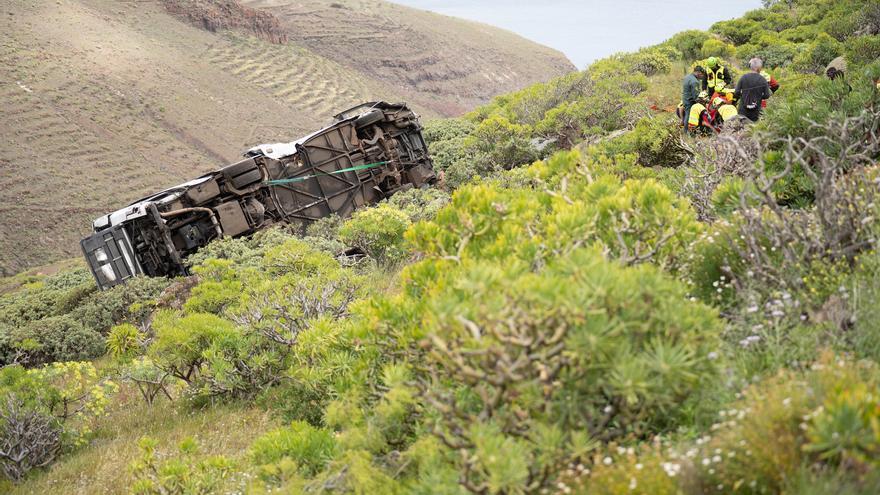 Grave accidente de autobús en La Gomera