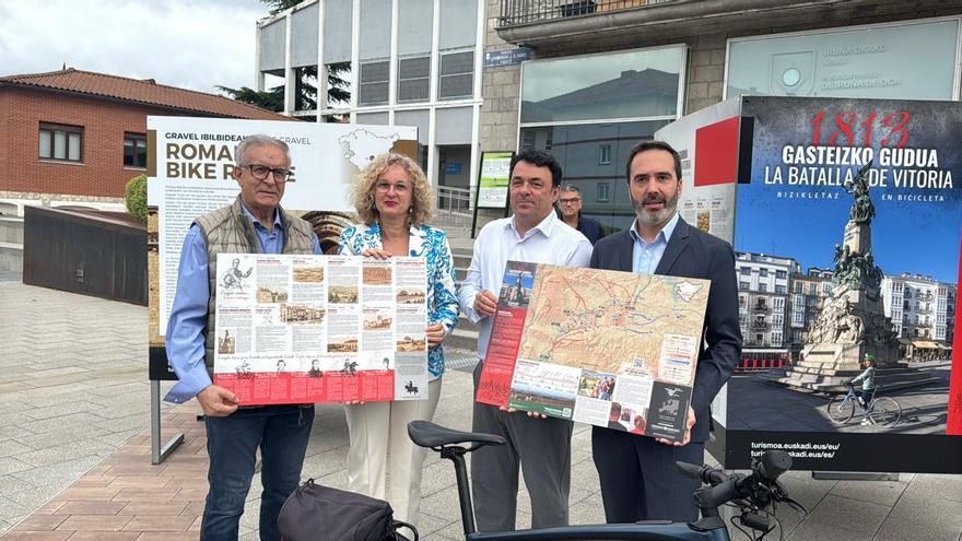 La nueva ruta de "cicloturismo cultural" de la Batalla de Vitoria