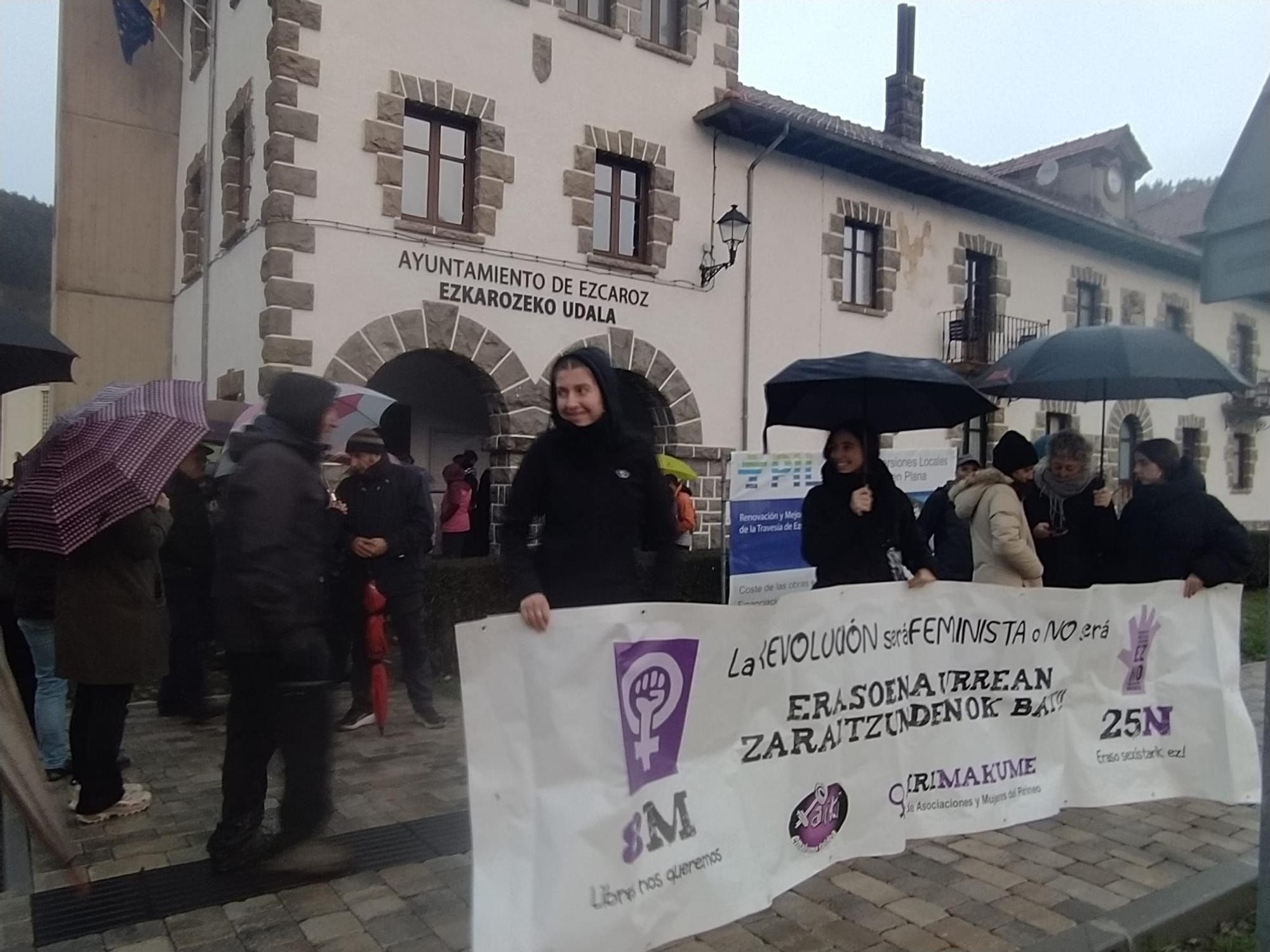 El 25N se deja sentir en la Merindad de Sangüesa, desde el Pirineo, Prepirineo hasta Sangüesa y Cáseda