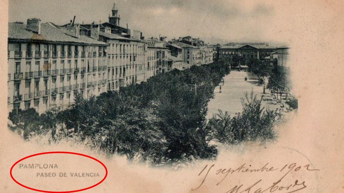 El paseo de Valencia en 1901.