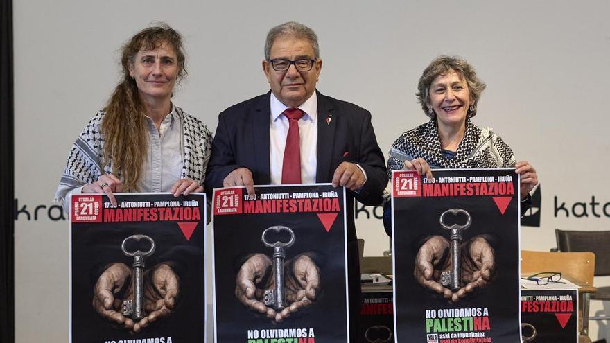 Yala Nafarroa convoca manifestación el 21 de febrero para no olvidar al pueblo palestino