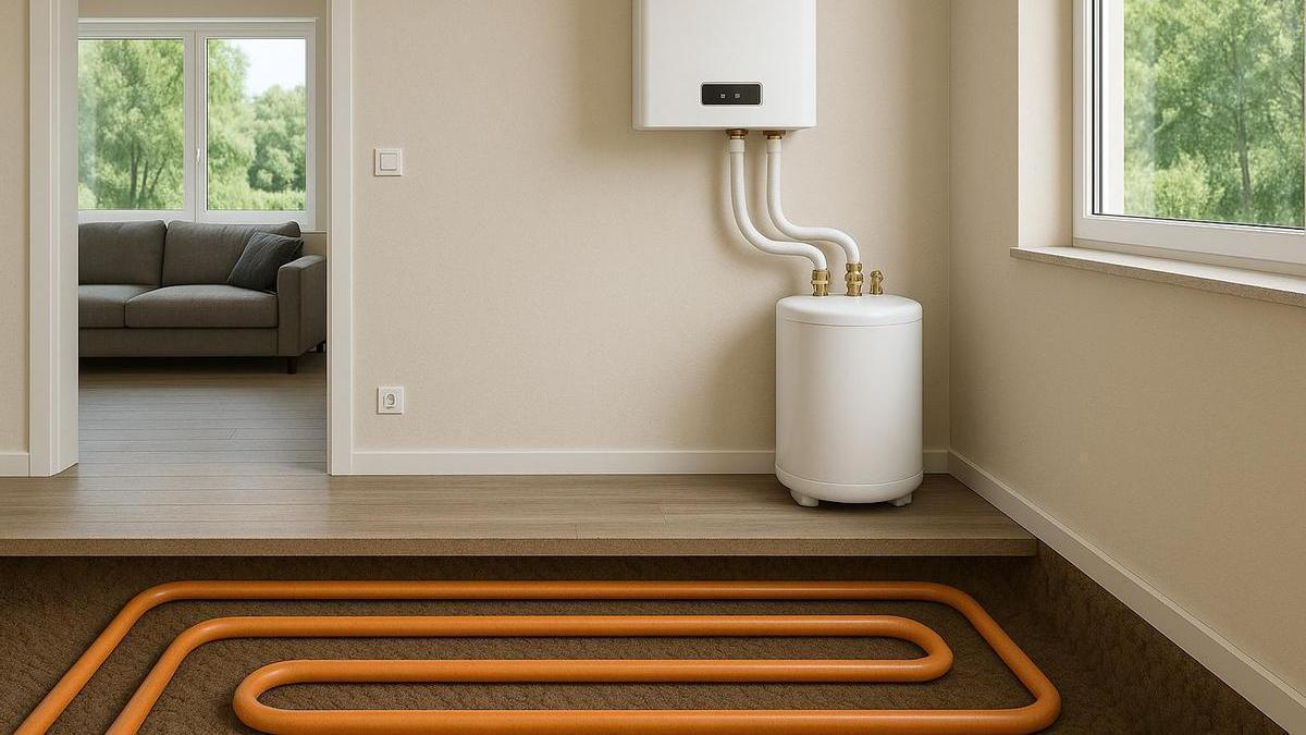 Los sistemas de geotermia y los de aerotermia aprovechan las fuentes de energía presentes en el aire y bajo nuestros pies para calentar o enfriar una vivienda. Fotos: Dall·E Los sistemas de geotermia y los de aerotermia aprovechan las fuentes de energía presentes en el aire y bajo nuestros pies para calentar o enfriar una vivienda. Fotos: Dall·E