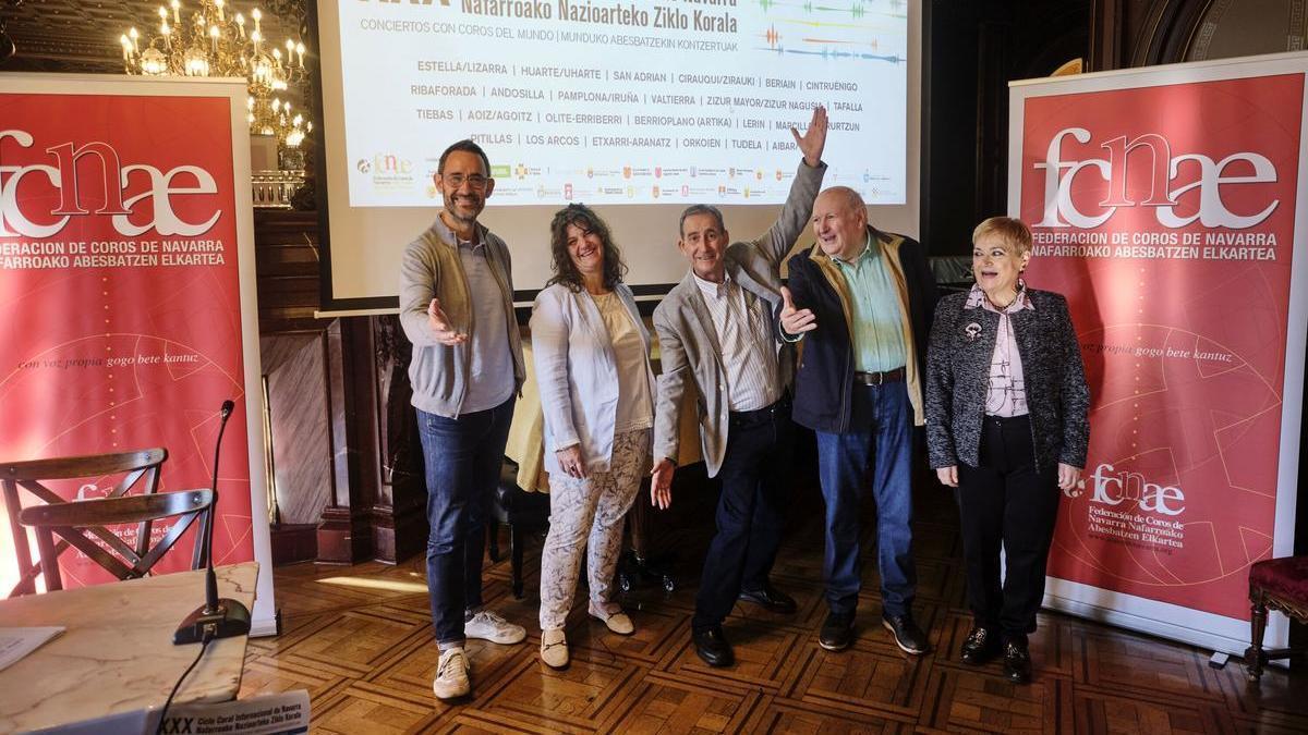 La Federación de Coros de Navarra presenta el XXX Ciclo Coral Internacional de Navarra.