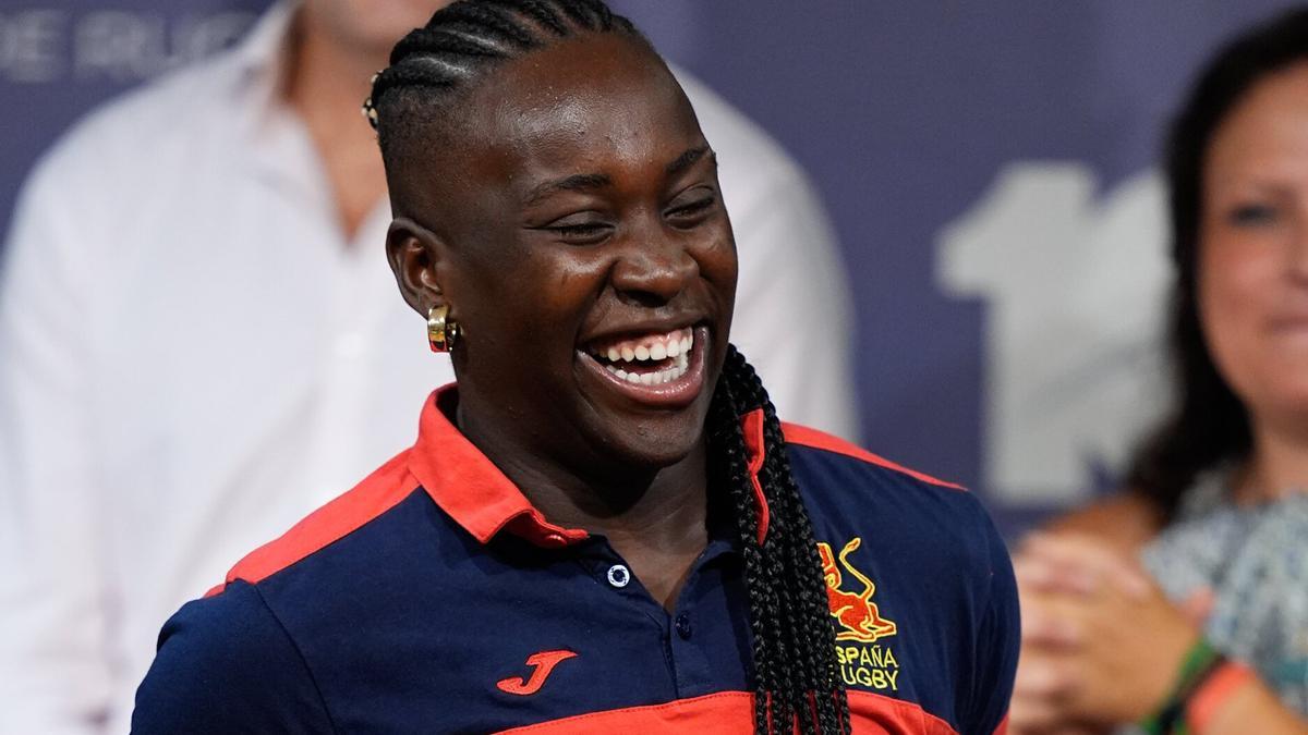 Tekla Masoko, con la selección española.