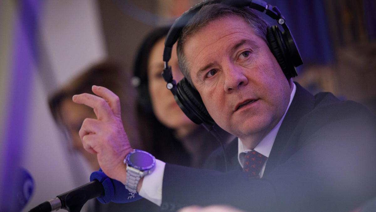 El presidente de Castilla-La Mancha, Emiliano García-Page, ayer en la COPE.