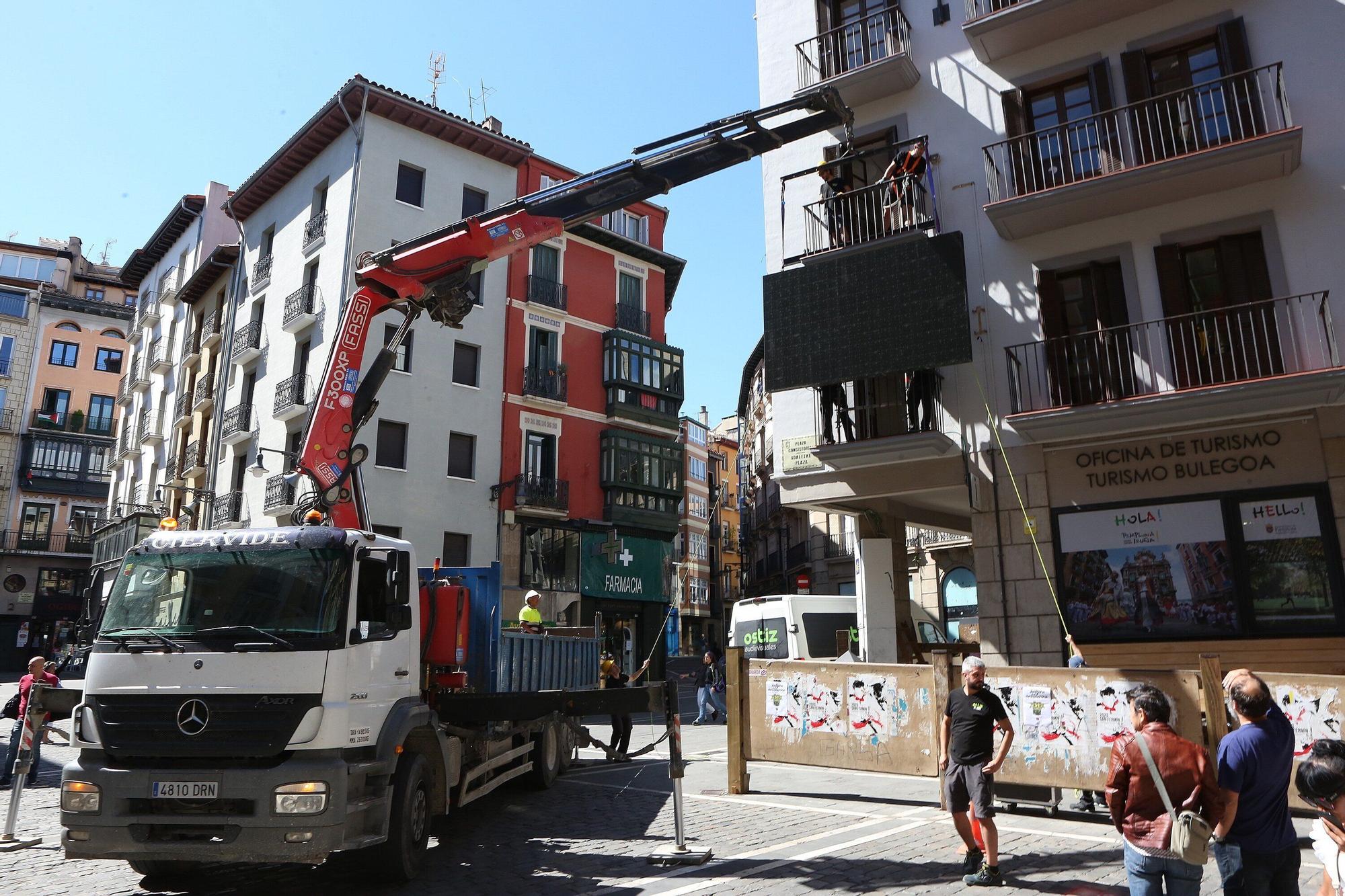 Los preparativos para San Fermín 2024