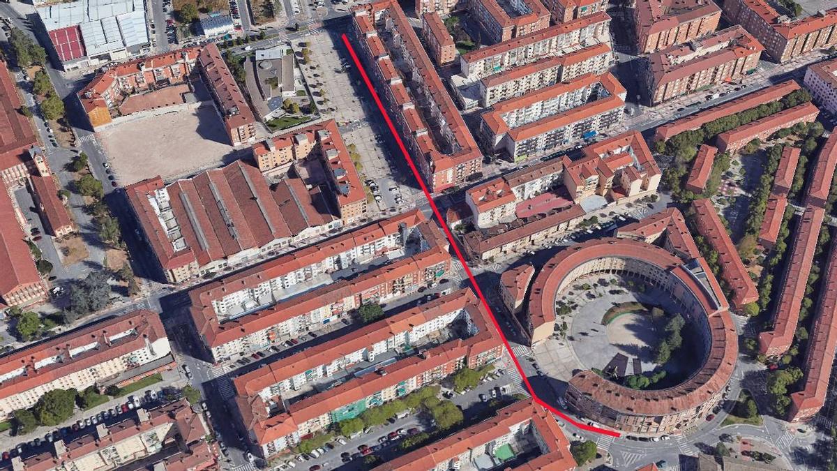 Viviendas municipales de la calle Garde.