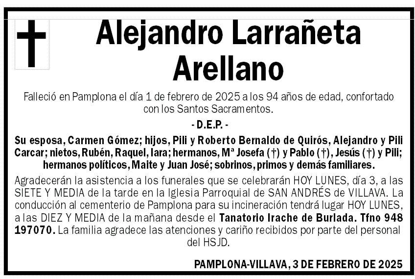 Alejandro Larrañeta Arellano