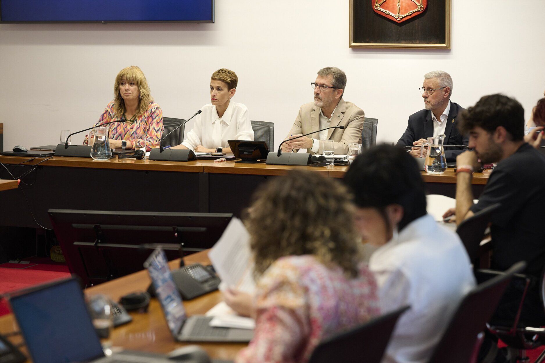 Chivite, en la Comisión de Régimen Foral del Parlamento de Navarra
