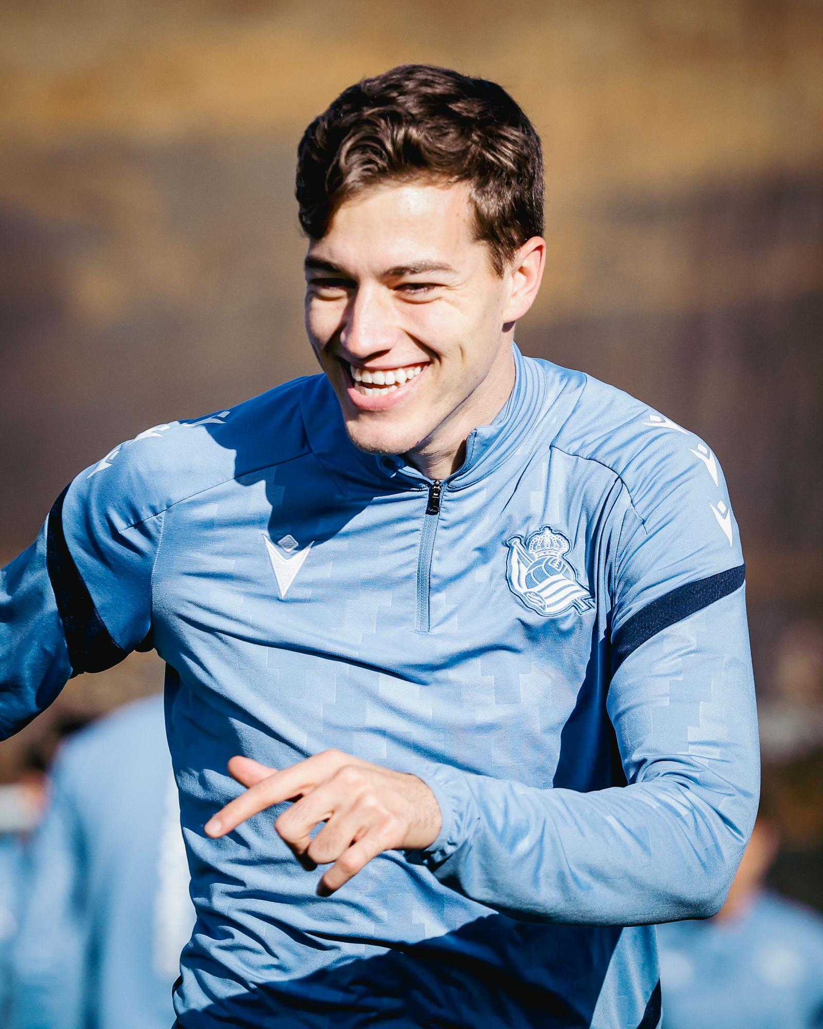 Sucic, durante el entrenamiento de este viernes.