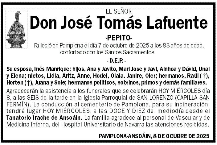 José Tomás Lafuente