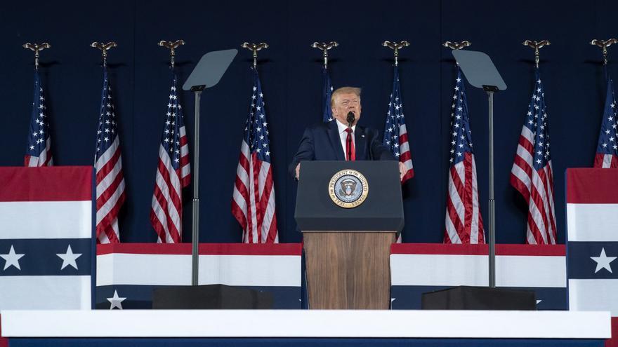 Donald Trump ensalza la fuerza económica y militar de EE.UU. en el día de la independencia