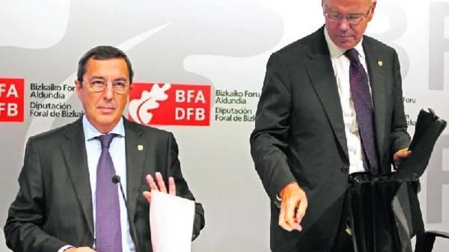 El diputado de Hacienda de Bizkaia, José María Iruarrizaga.