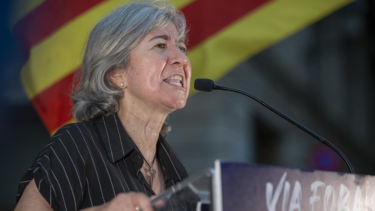La presidenta de la ANC, Dolors Feliu.