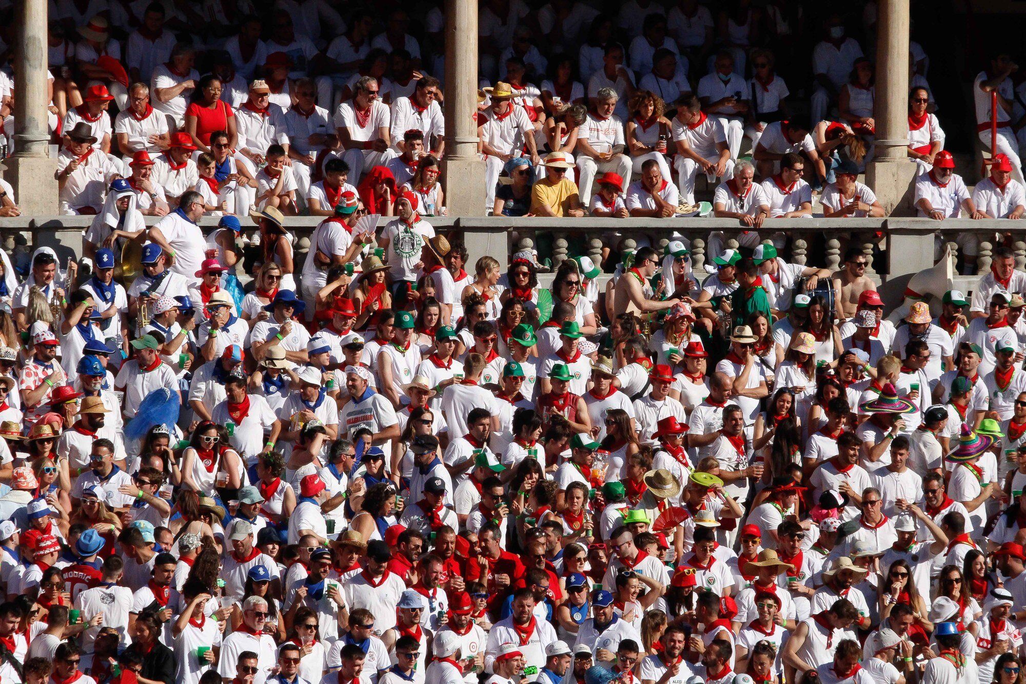 Ambiente en la Plaza de Toros el día 8 de julio