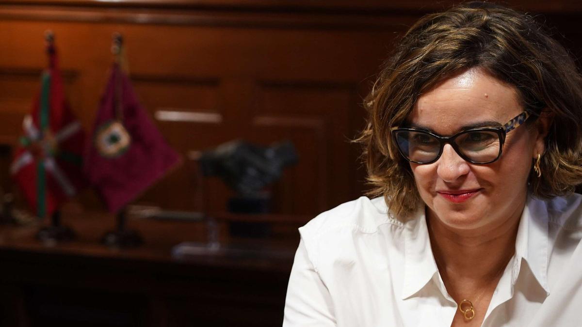 Elixabete Etxanobe, Diputada General de Bizkaia.