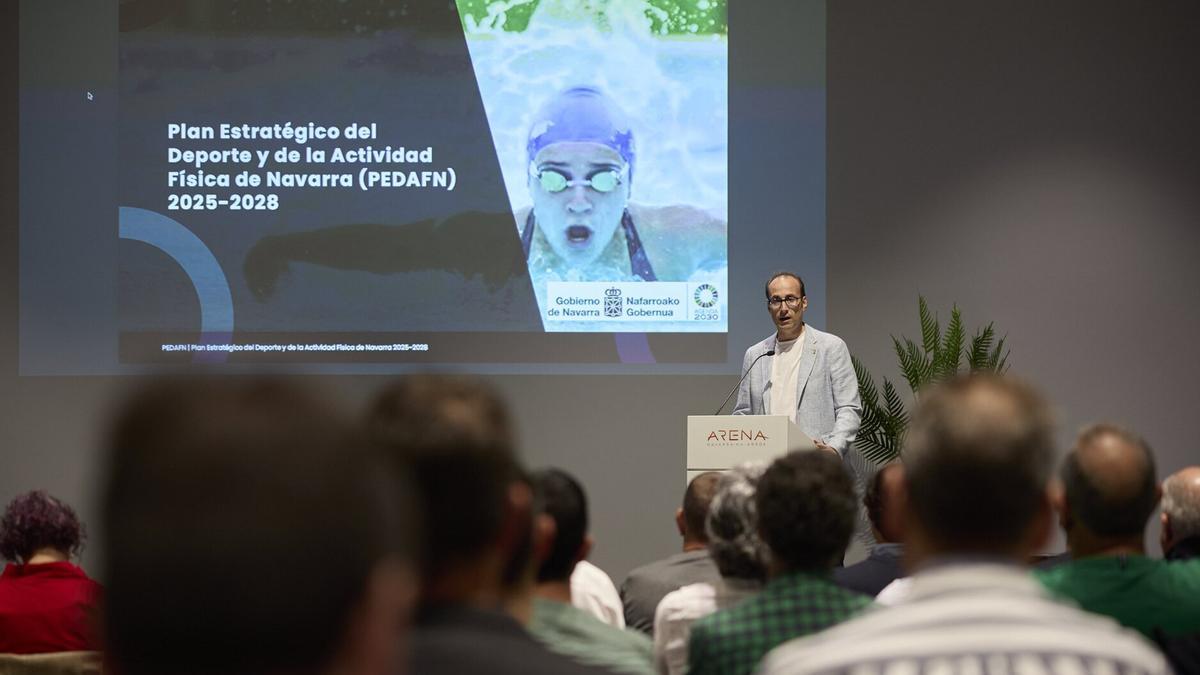 Jorge Aguirre, en la presentación del Plan Estratégico