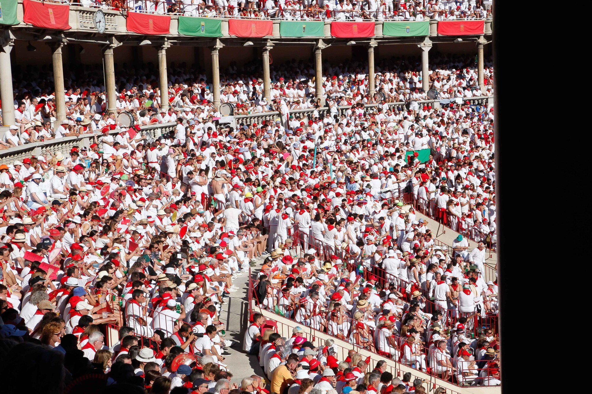 Ambiente en la Plaza de Toros el día 8 de julio