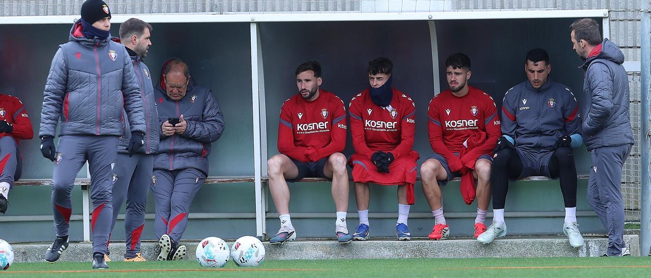 Fotos del entrenamiento de Osasuna en Tajonar del lunes 13 de abril