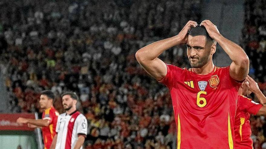 Mikel Merino se lamenta de no haber aprovechado una de las dos claras ocasiones que tuvo ante Mamardashvili.