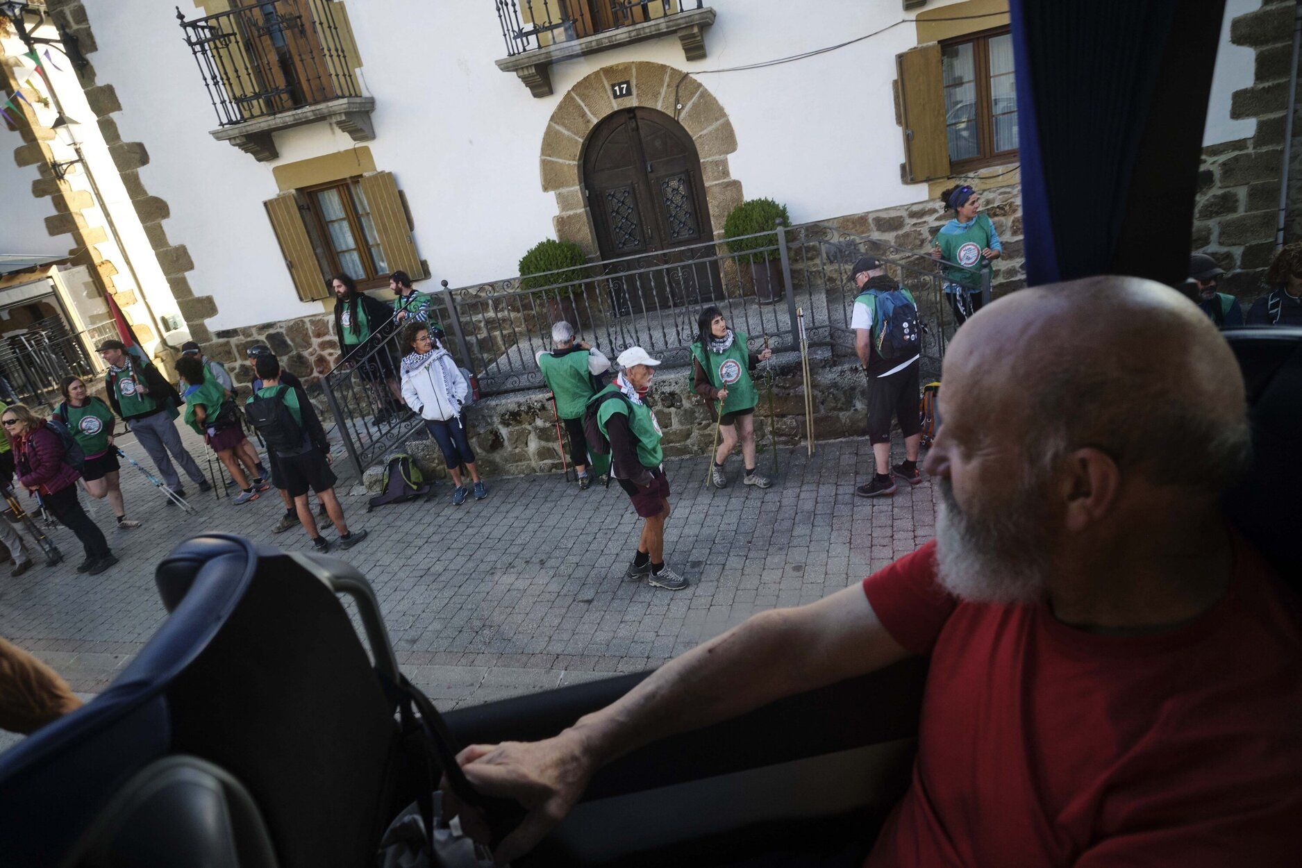 Fotos de la séptima marcha propalestina por Navarra, de Eltzaburu a Doneztebe
