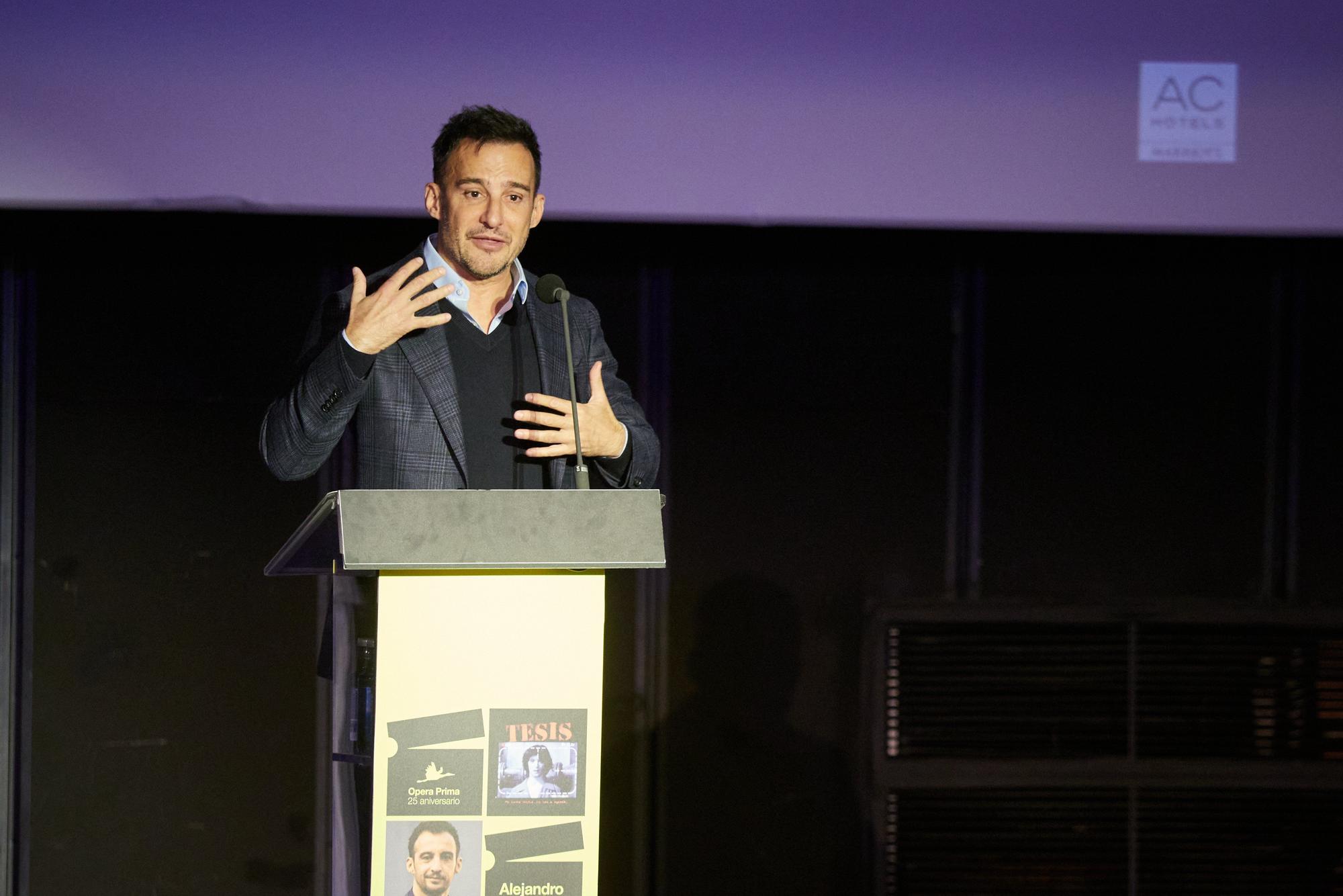 Fotos del homenaje a Alejandro Amenábar en Tudela en el ciclo de cine 'Nuestros Clásicos'