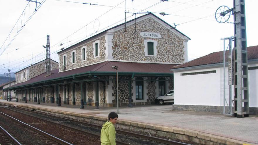Imagen actual de la estación de Alsasua.