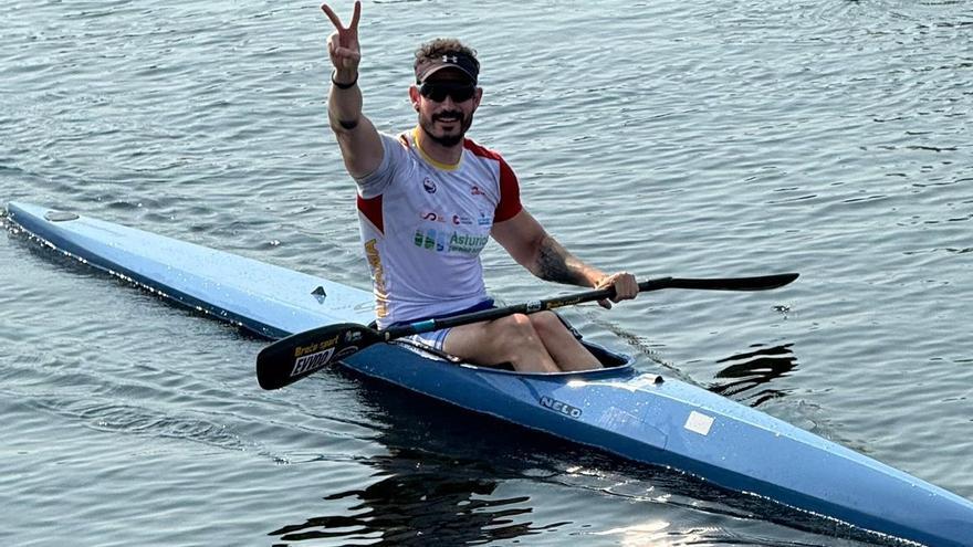 Iñigo Lois logra dos medallas de plata en el Mundial de Piragüismo de veteranos