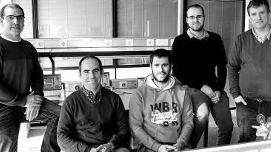 De izda a dcha: Jesús Villadangos, José Javier Astráin, Peio Iturri, Erik Aguirre y Francisco Falcone.