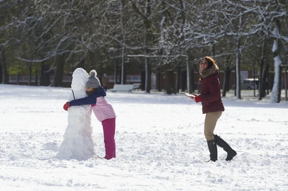 Nieve en Pamplona.