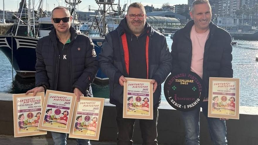 ‘El Tesoro del Toki’ se hace con el primer premio de Santurtzi Pintxotan