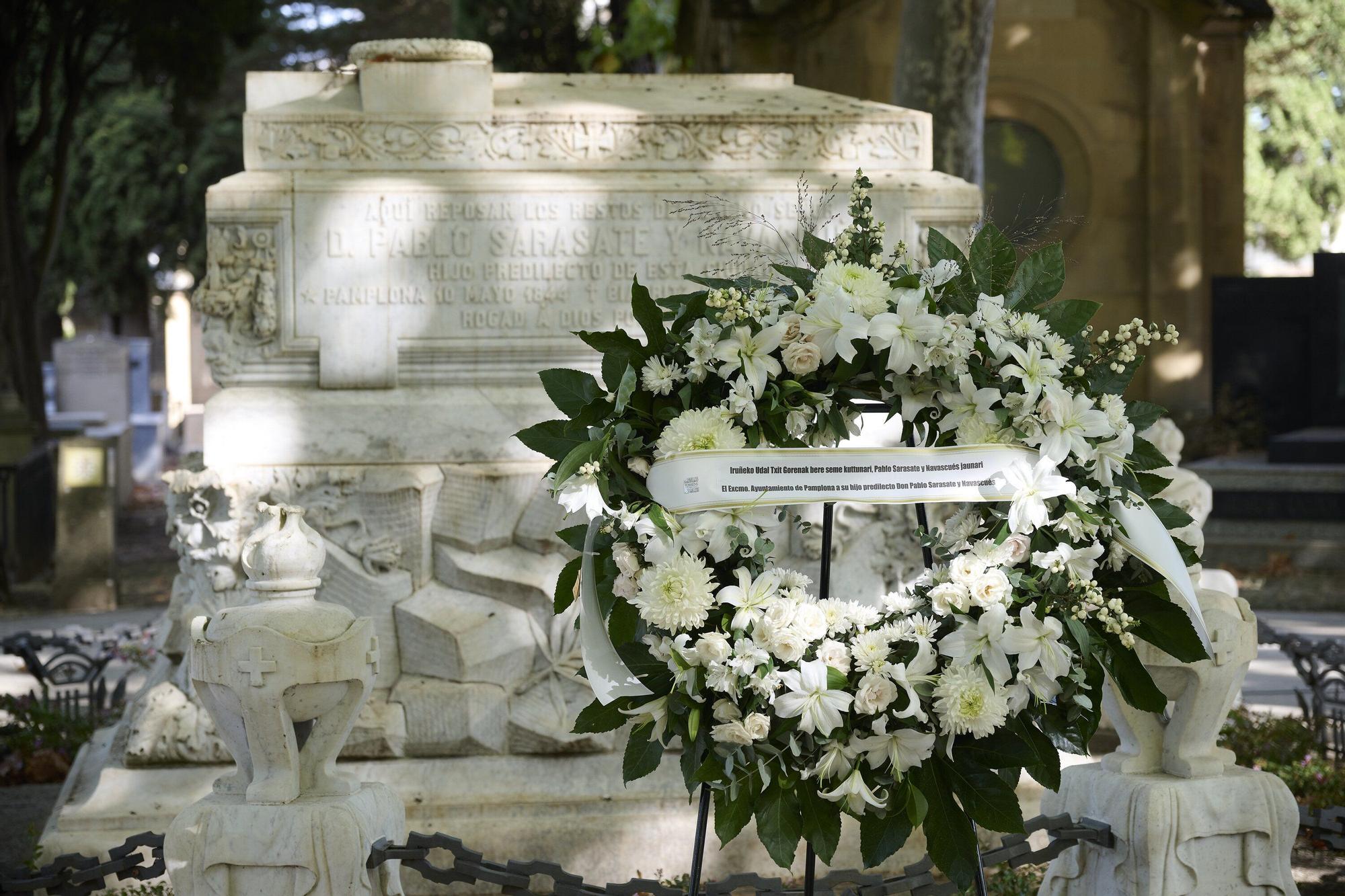 Homenaje a Pablo Sarasate en el cementerio de San José