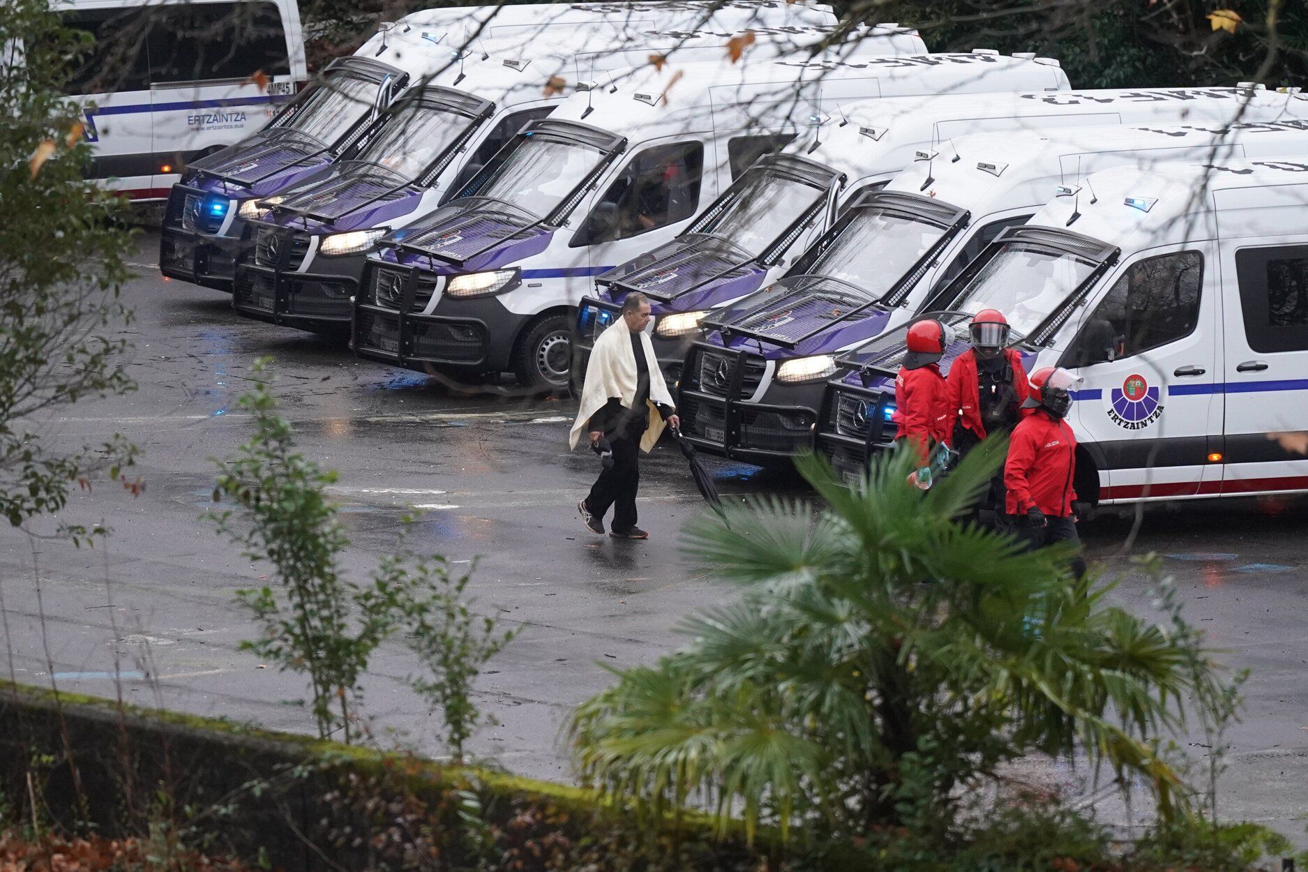 Desalojo del instituto de Martutene