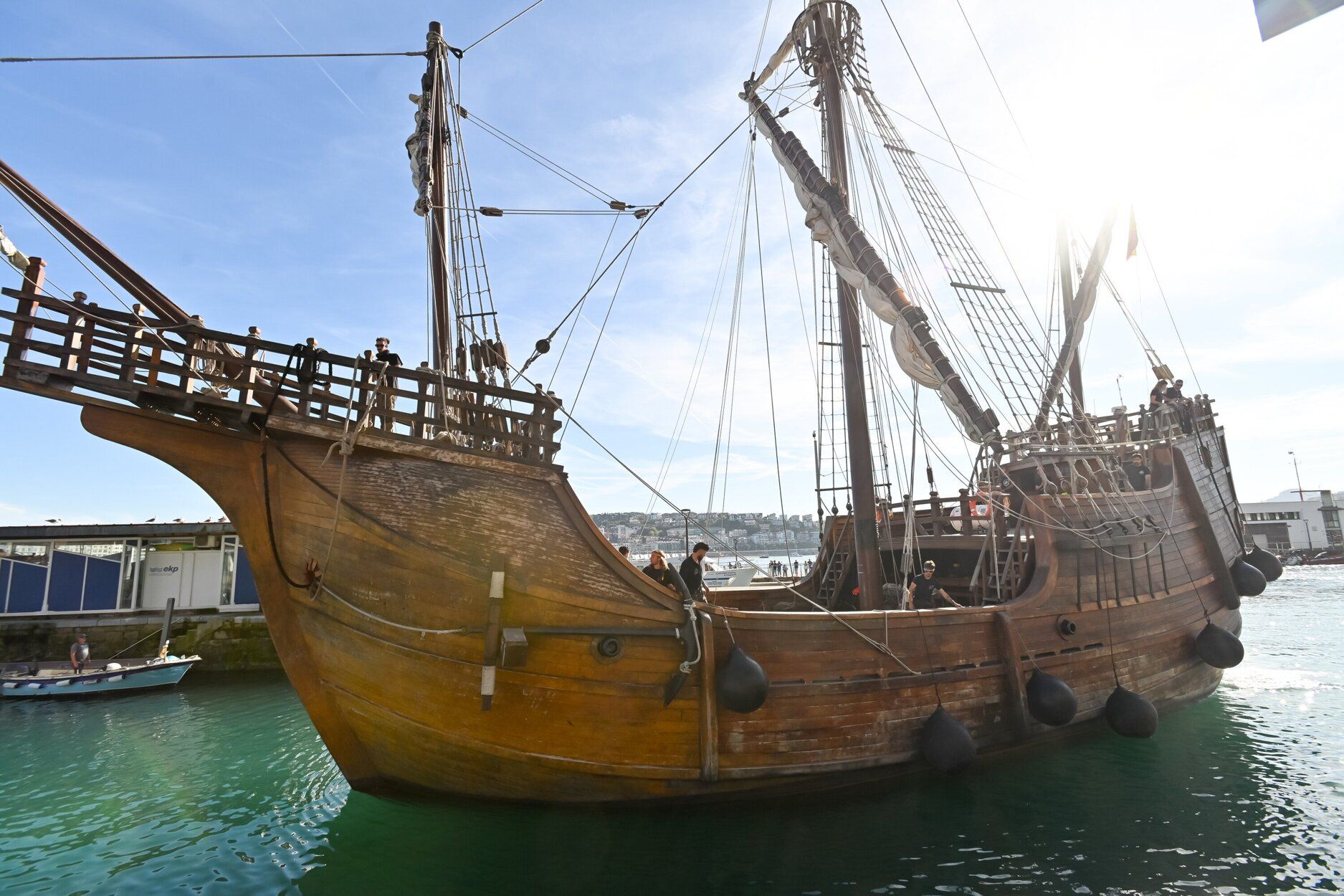 Llegada de la nao 'Santa María' a Donostia