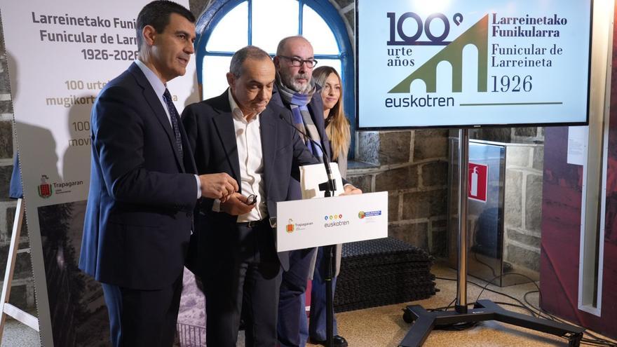 El Funicular de Larreineta tendrá un sello y un cupón por su centenario