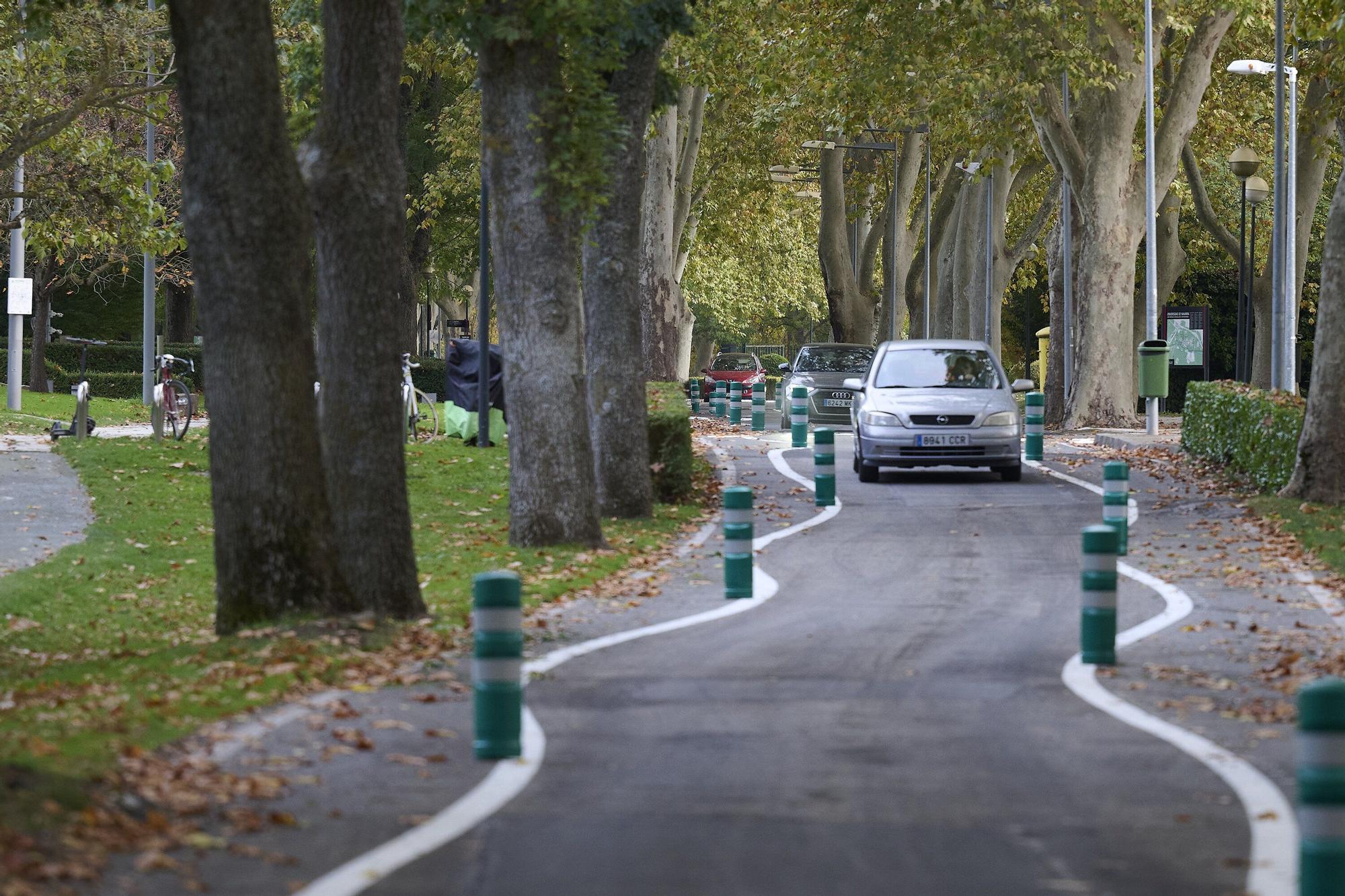 Reapertura de la carretera de la Universidad de Navarra