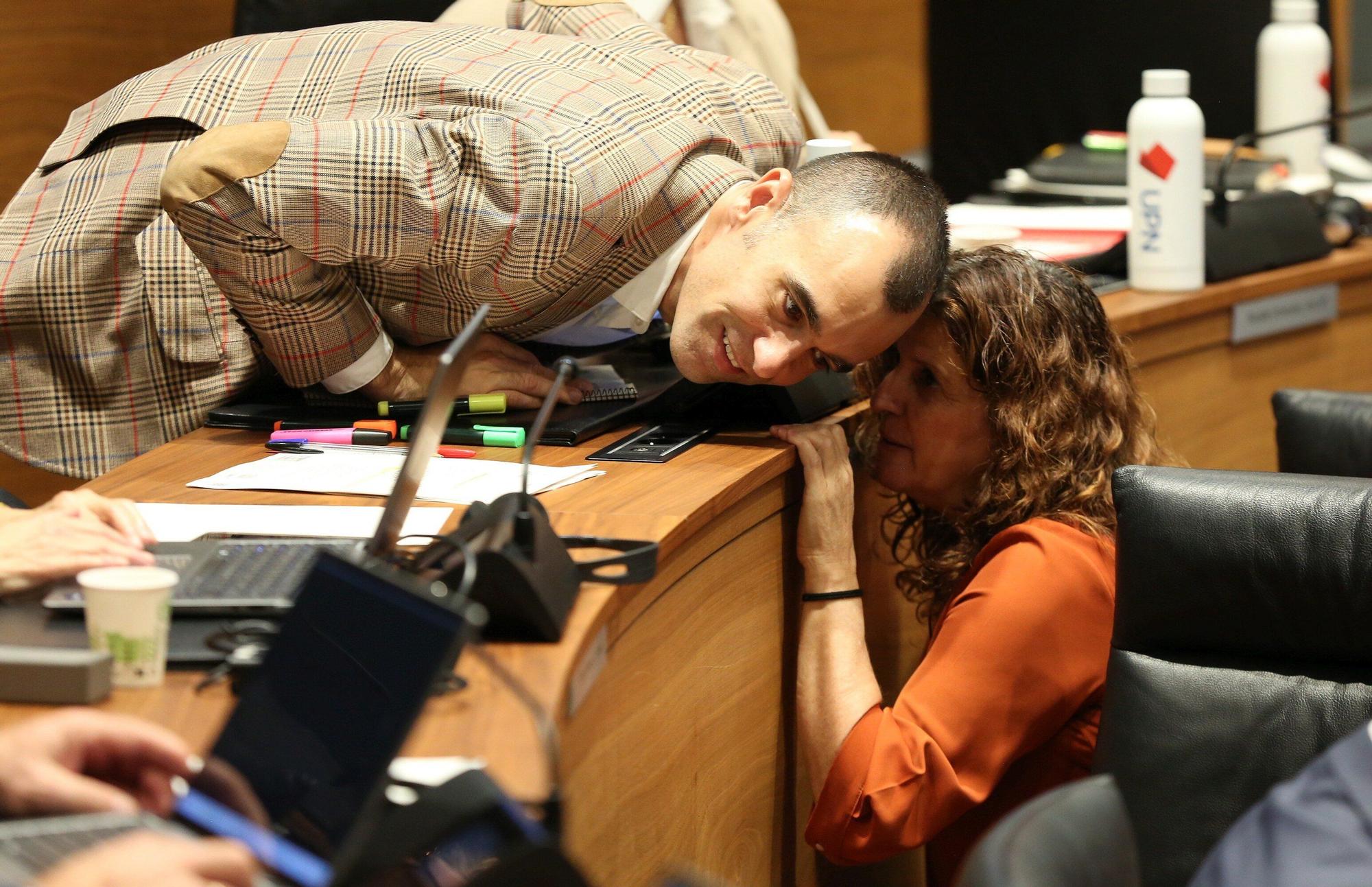 Fotos del pleno del Parlamento de Navarra de este 6 de noviembre