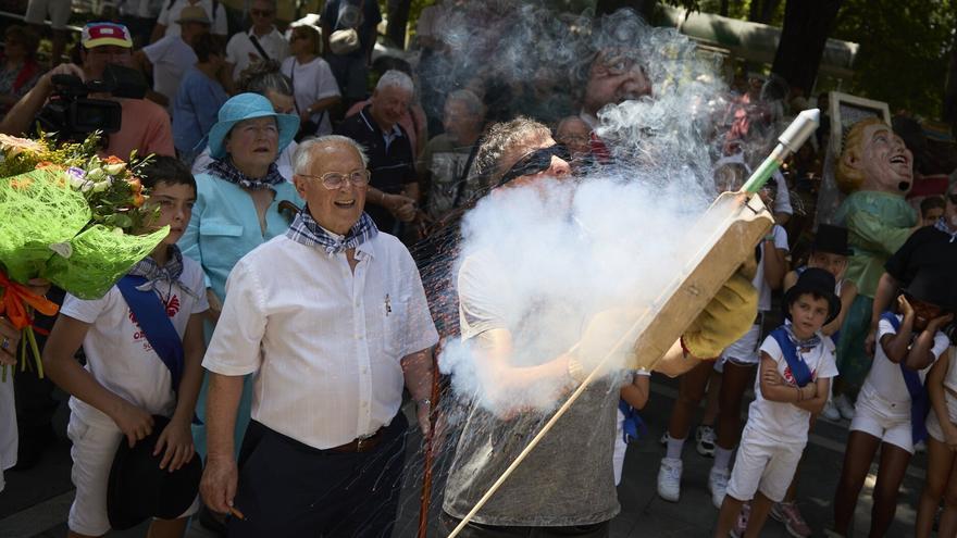 Fotos del chupinazo de las fiestas de San Lorenzo