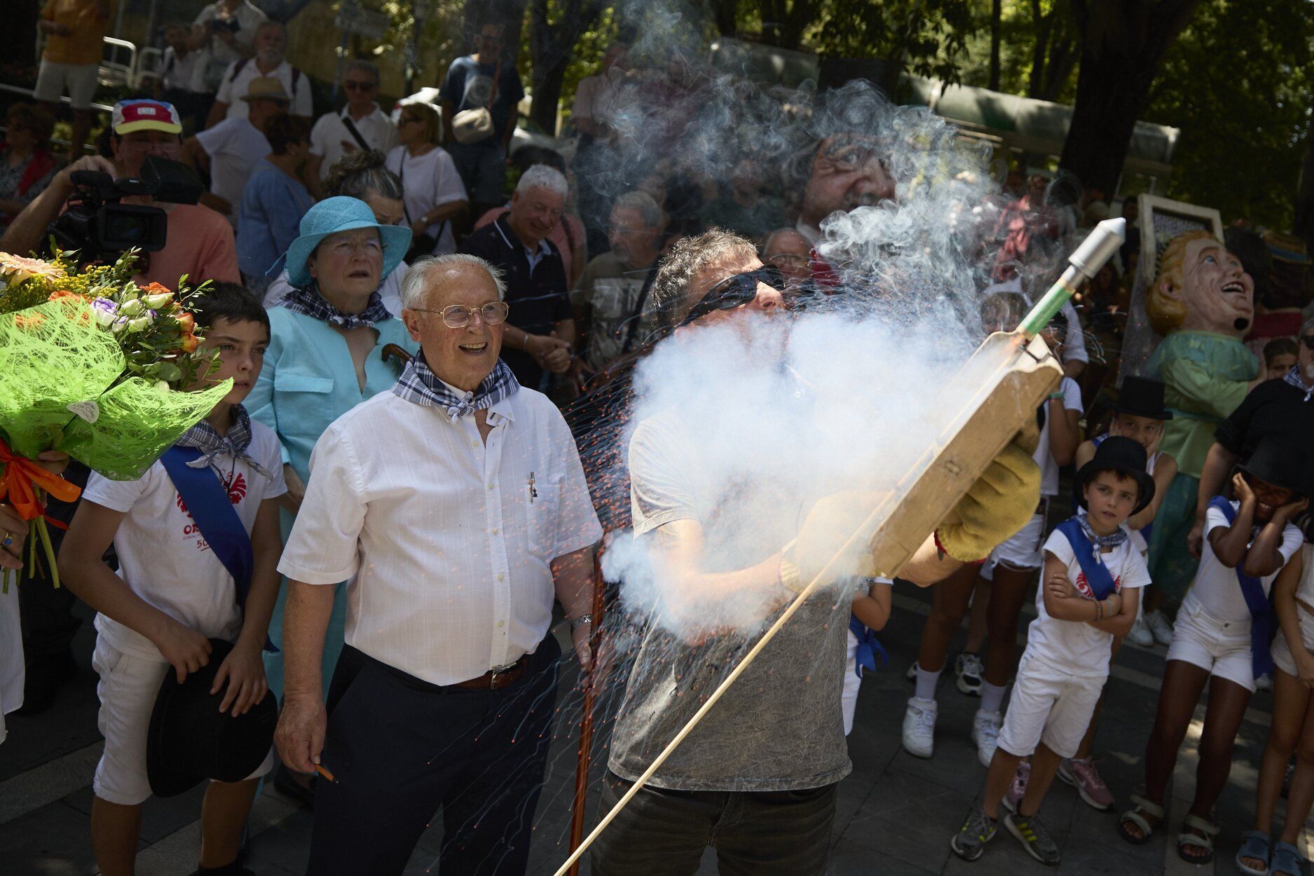 Fotos del chupinazo de las fiestas de San Lorenzo