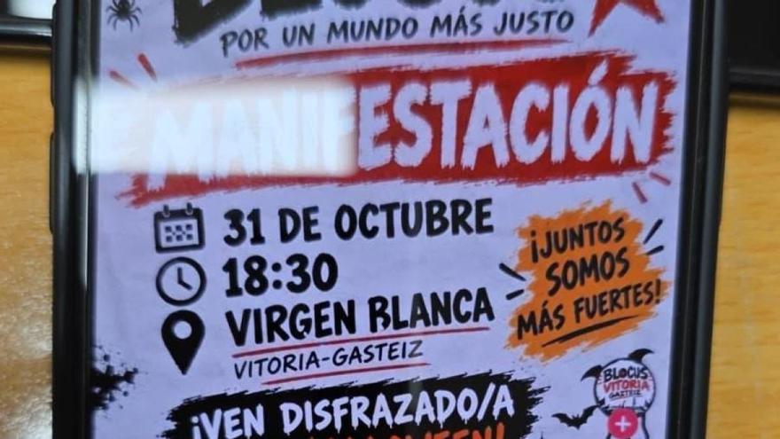 Detectada una convocatoria de Blocus en Vitoria-Gasteiz para Halloween