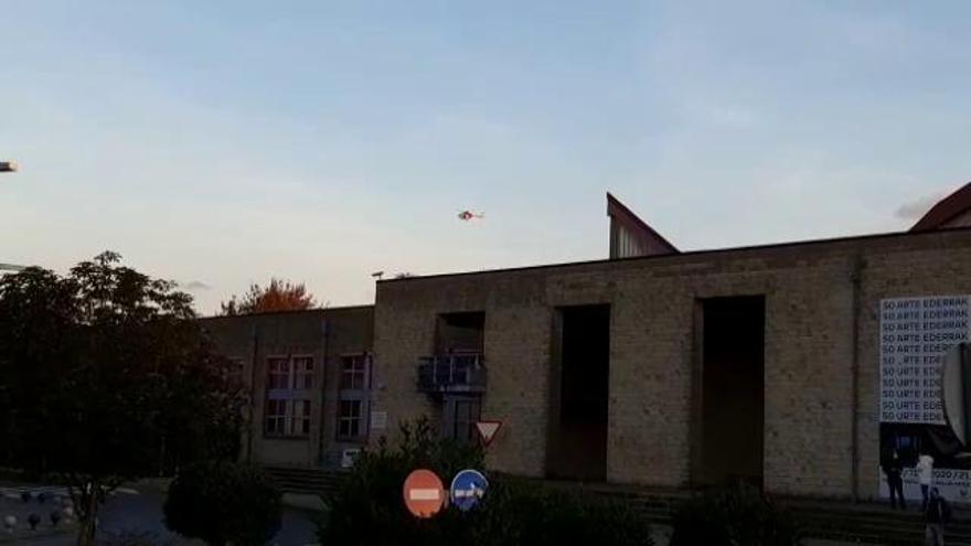 Helicóptero en Leioa