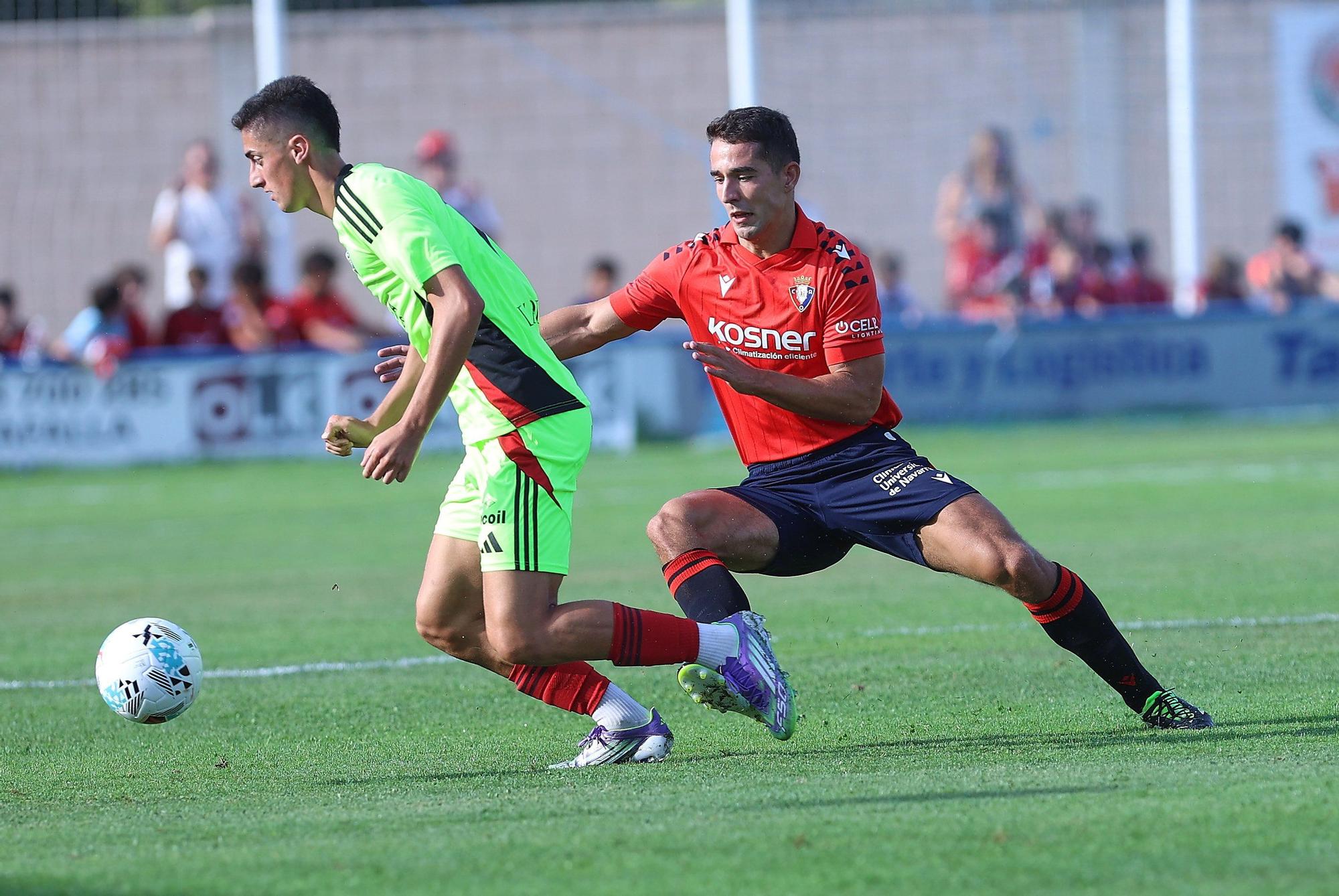 Osasuna logra en Tafalla su primer triunfo de pretemporada