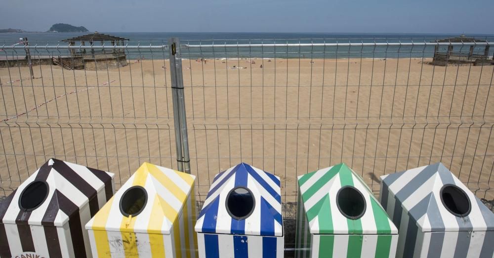 Zarautz se prepara para una temporada de playas atípica