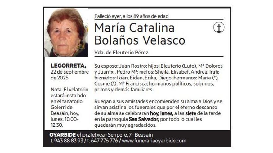 María Catalina Bolaños Velasco