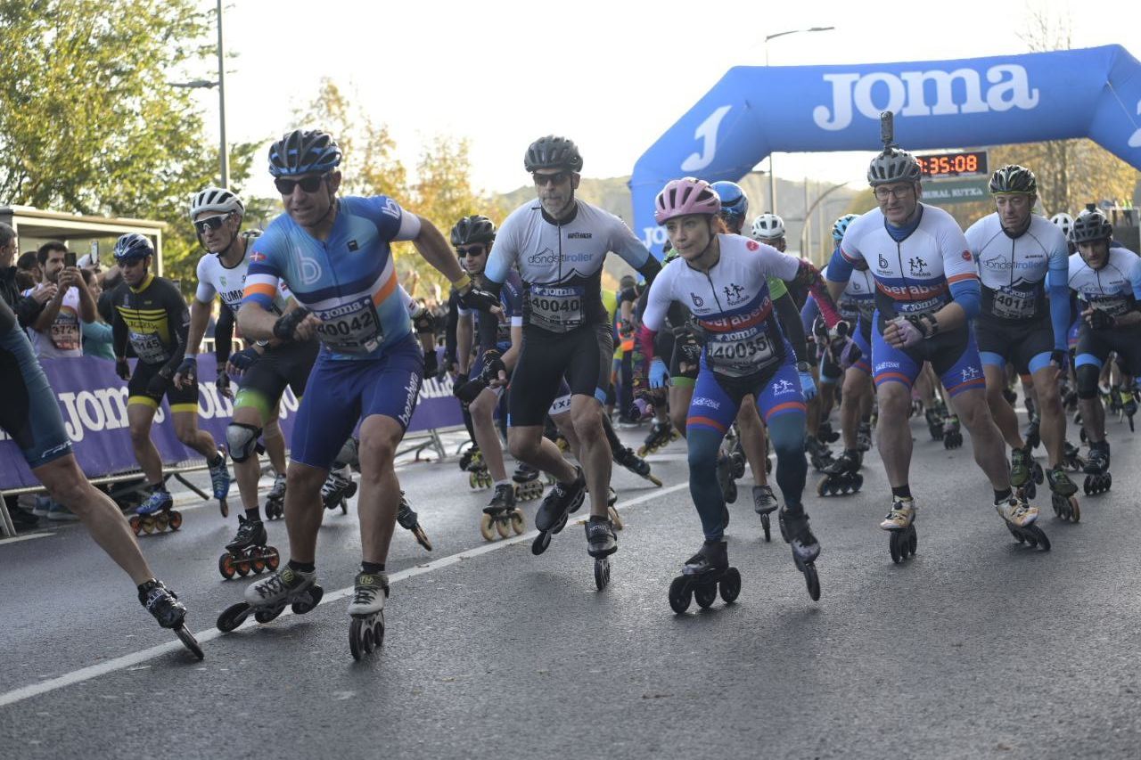 Ilusión y concentración en la salida de la Behobia-San Sebastián