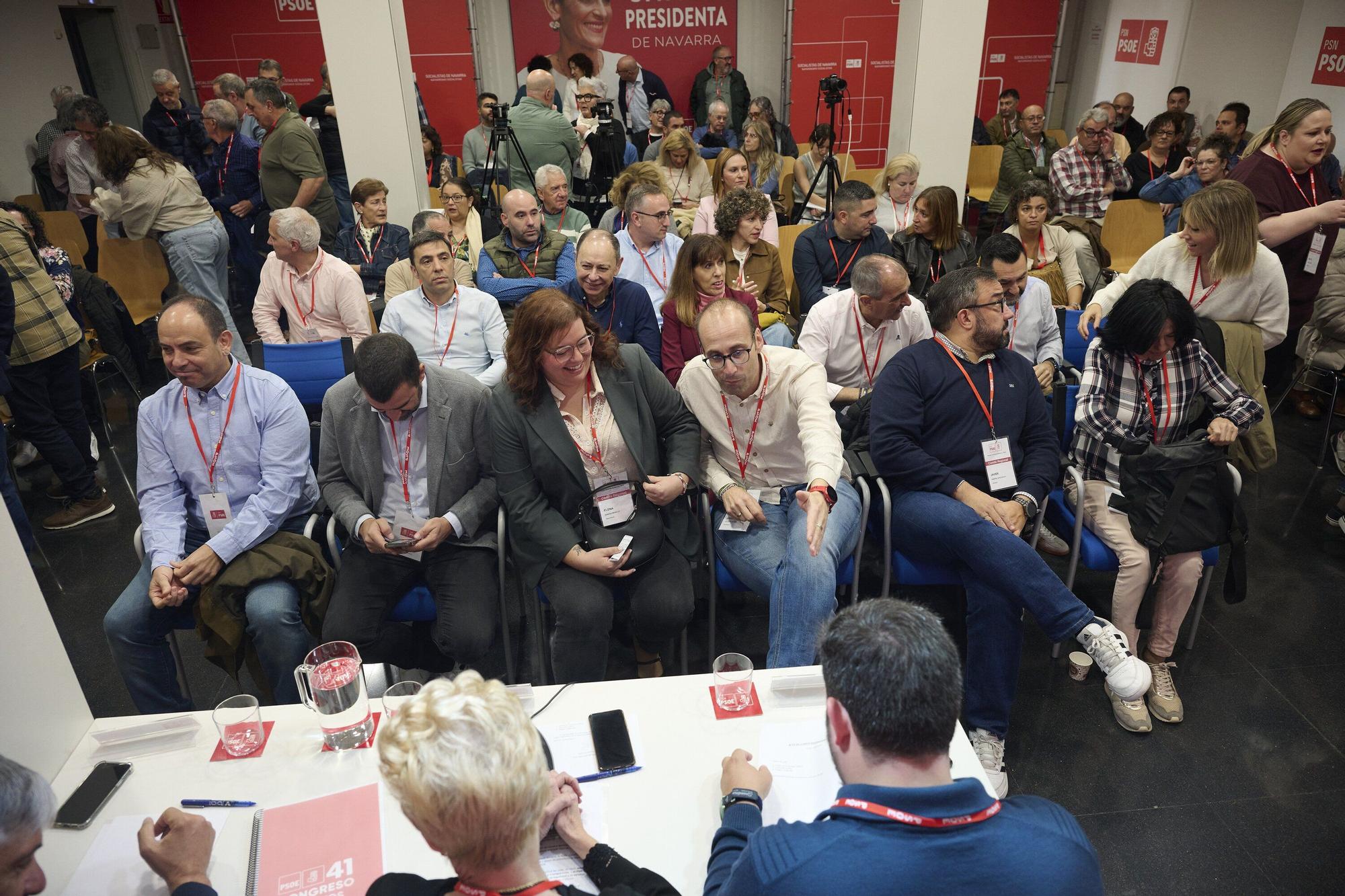 Fotos del Comité Regional del PSN-PSOE en Pamplona