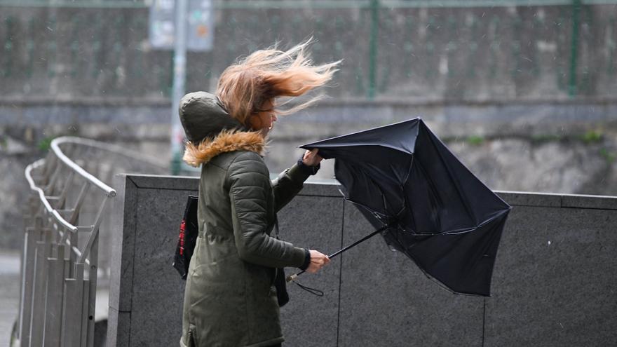 La borrasca Oriana azota Bizkaia: árboles caídos y rachas de viento de más de 100 km/h