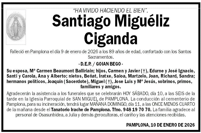 Santiago Miguéliz Ciganda