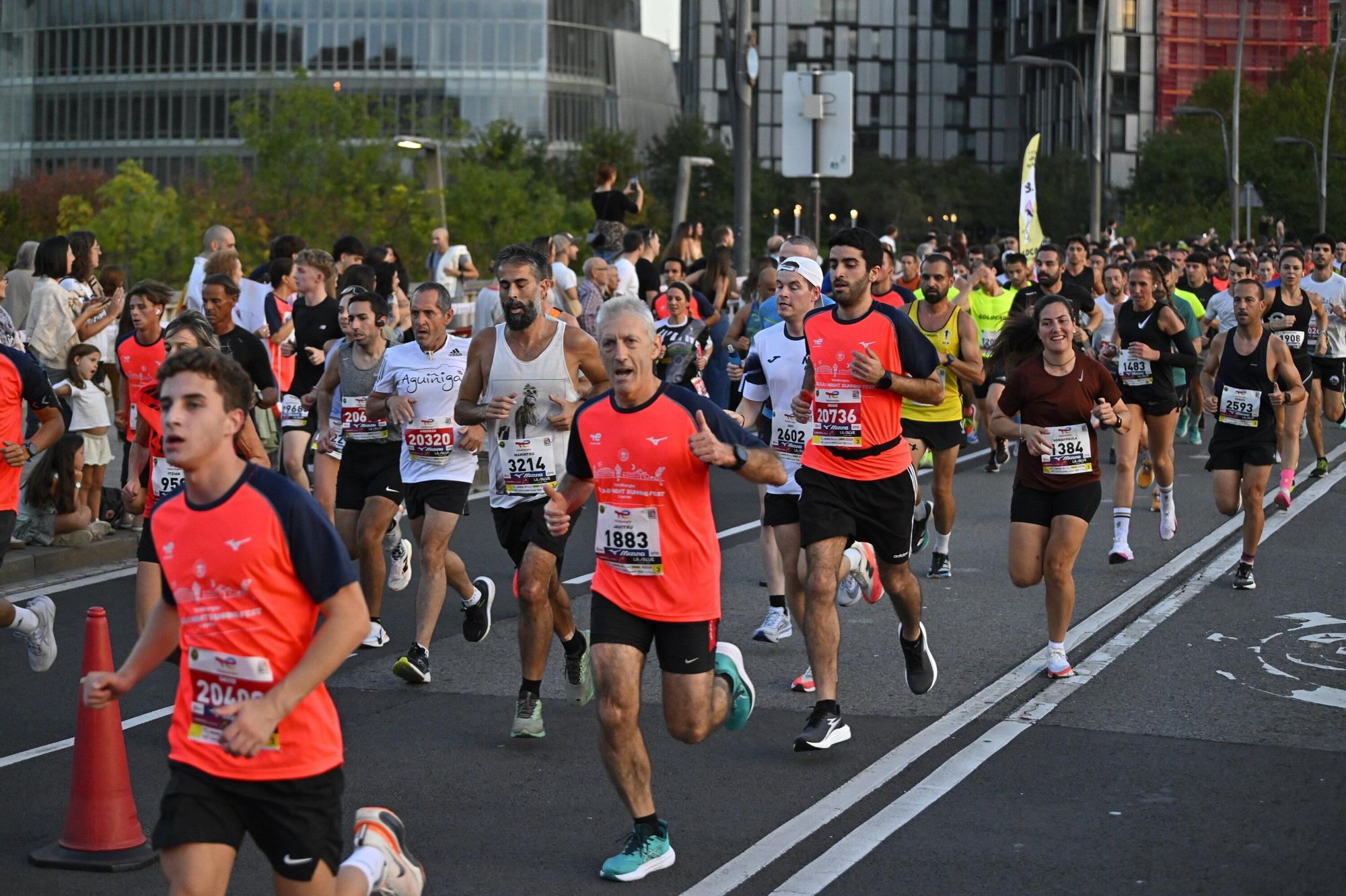 El Bilbao Night Marathon, en imágenes